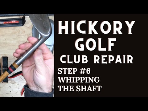 Whipping the Shaft on a Wooden-Shaft Golf Club - Hickory Golf Club Repair Step #6