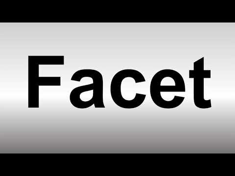 How to Pronounce Facet