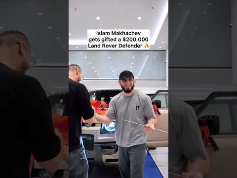 Islam Makhachev gets gifted a $200,000 Land Rover Defender 🔥