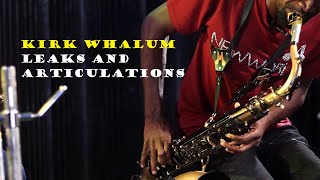 KIRK WHALUM LICKS AND ARTICULATION  Sax Tutorials by Mosax and Verasax