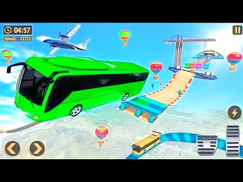 Impossible Bus Driver Crazy Stunt Driving Simulator 2023 Android Gameplay #2 - Android Gameplay