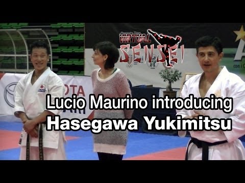Lucio Maurino introducing Hasegawa Yukimitsu - Karate All Stars 2013