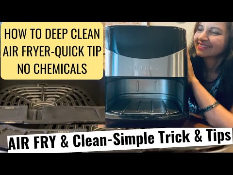 HOW TO CLEAN YOUR AIR FRYER - Quick & Easy Trick @ShinewithShobs