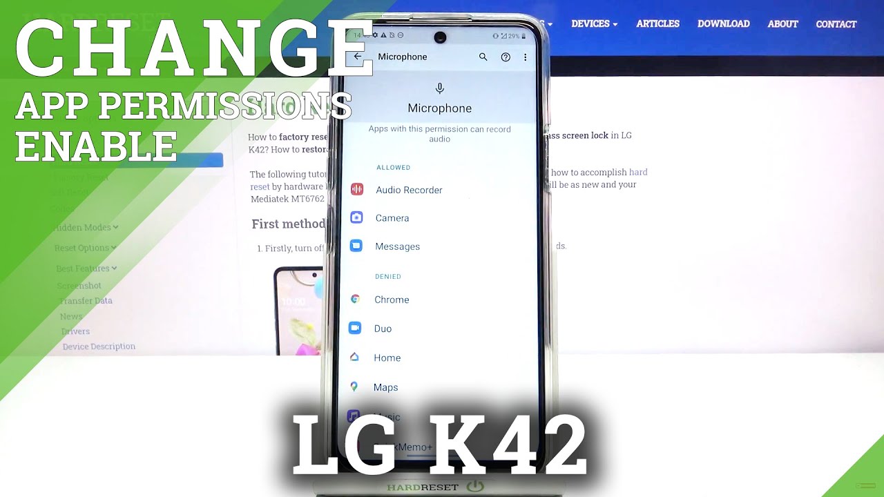 How to Manage Apps Settings on LG K42 – Apps Permissions