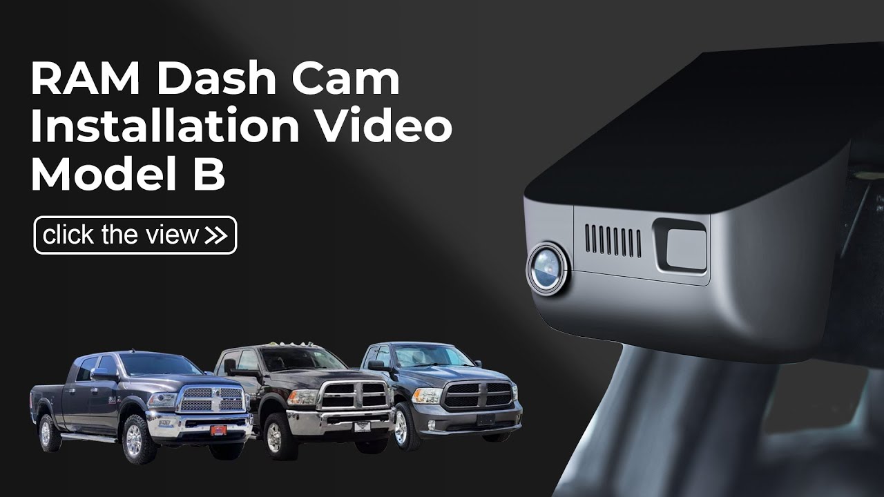 Dashcam 021D(Model B) Video for RAM 4th Gen 1500/2500/3500 2013-2018,1500 Classic 2019-2024