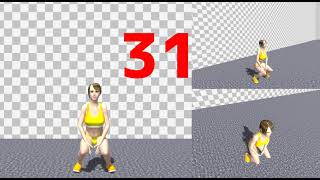 Star Jumps, workout app for diet (1min version)