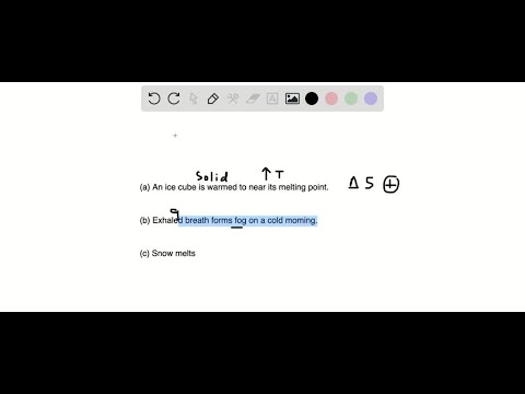 Predict the sign of the entropy change for the following processes. (a) An ice cube is warmed to ne…