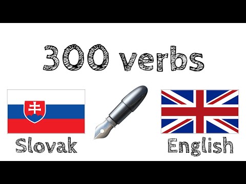 300 verbs + Reading and listening: - Slovak + English - (native speaker)