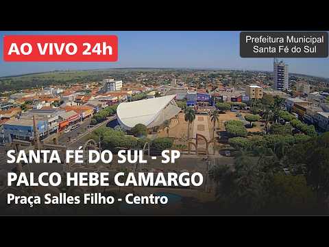 Palco Hebe Camargo e Praça Salles Filho em Santa Fé do Sul - SP
