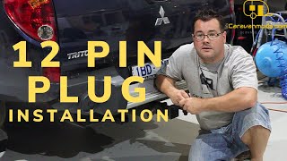 Caravan Britax 12 Pin Flat Plastic Trailer Socket Installation