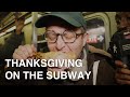 Thanksgiving On The Subway Sidetalk