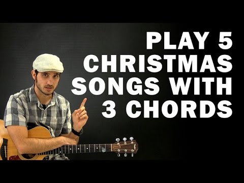 Play 5 Christmas Songs with 3 Chords | Beginner guitar lesson