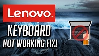 Fix Lenovo Keyboard Not Working Windows 10/8/7 - [3 Solutions 2024]