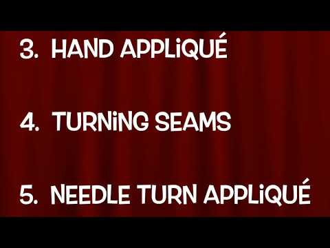 Trailer: Multiple Ways to Applique with Kathy McNeil