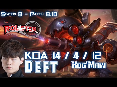KT Deft KOG'MAW vs KAI'SA ADC - Patch 8.10 KR Ranked