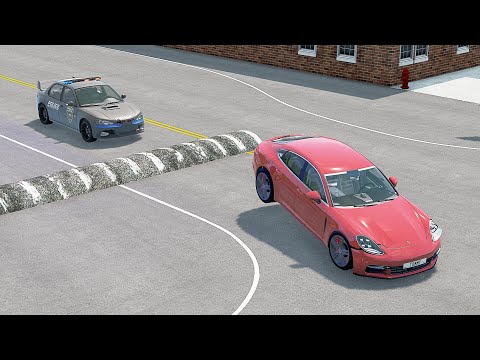Mobil vs Speed Bumps #12 - BeamNG Drive