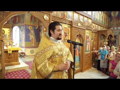 10 лет службы в приходе.Поздравление и ответное слово настоятеля