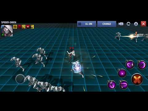 Marvel Future Fight - Spider Gwen Skills/abilities animations gameplay