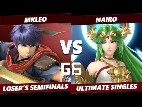 Glitch 6 SSBU -  FOX MVG | MKLeo (Ike) VS  NRG | Nairo (Palutena) Smash Ultimate Loser's Semifinals