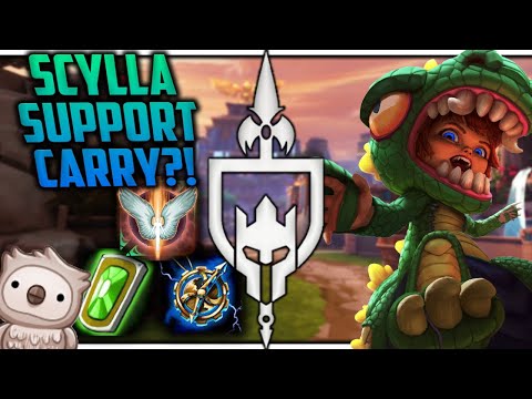 TIAMAT NO TELE BACK CHALLENGE! OVER 50K DAMAGE! SCYLLA SUPPORT BUSTED?!?! | Incon | Smite