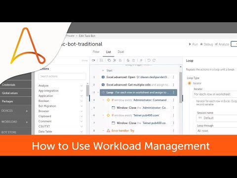 How to use Workload Management | Automation 360