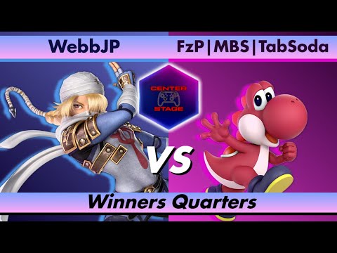 Center Stage #11 - WebbJP (Sheik) vs FzP MBS TabSoda (Yoshi) - Smash Ultimate SSBU