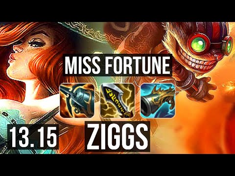 MF & Rell vs ZIGGS & Seraphine (ADC) | Rank 5 MF, 900+ games, 9/2/7 | NA Challenger | 13.15