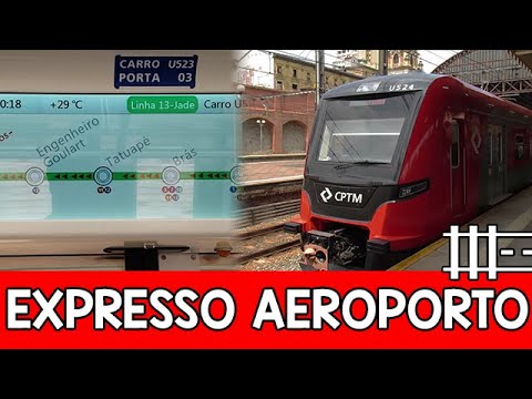CPTM | Serviço Expresso Aeroporto em funcionamento - Primeira viagem do quinto trem 2500 (U524)