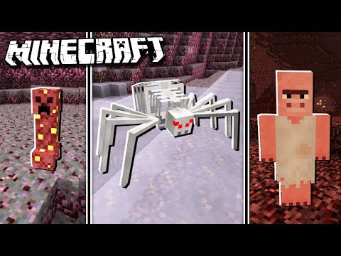 Sub - Realistic & Scary NETHER MOBS in Minecraft!