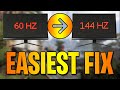 EASIEST FIX For 144hz Gaming Monitor Only Showing 60hz | How To Fix