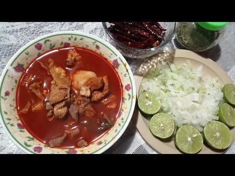 cómo hacer PANCITA, MENUDO ROJO receta a mi estilo