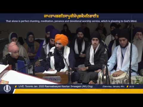 007 Toronto Jan  2020 Raensabaayee Keertan - Bhai Harjaap Singh Jee Ludhiana