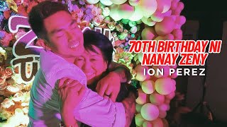 70TH BIRTHDAY NI NANAY ZENY | Ion Perez