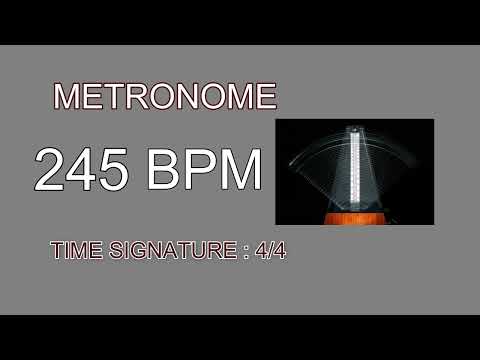 4/4 TIME - 245 BEATS PER MINUTE ( BPM )