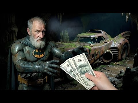 Restoring a Completely DESTROYED 1989 Batmobile Found in a Cave | $300 ASMR Restoration