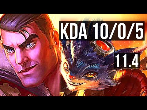 JAYCE vs RUMBLE (TOP) | 10/0/5, Legendary, 500+ games | KR Diamond | v11.4