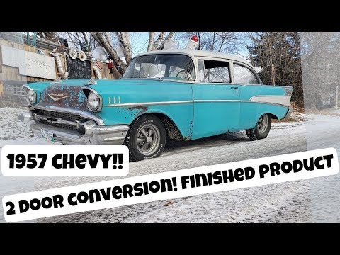 57 Chevy Bel Air 4 Door to 2 Door Conversion is FINISHED! Part 6 Quick, Cheap and Easy