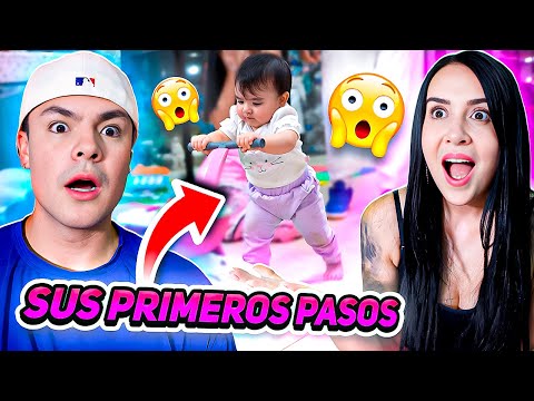 LOS PRIMEROS PASOS DE MI HIJA ISABELLA😍😱 Carlos & Adri