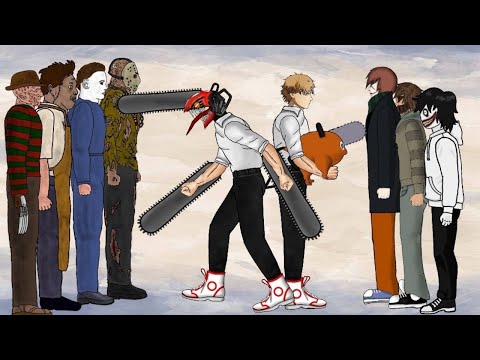 Chainsaw Man vs Creepypastas vs Slashers - DC2@MinHp