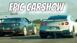 SUPERCARS Racing To Carshow! FLAME Spitting GTRs & Loud C6
