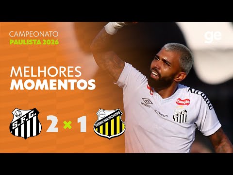 Gols e lances de Santos x Novorizontino
