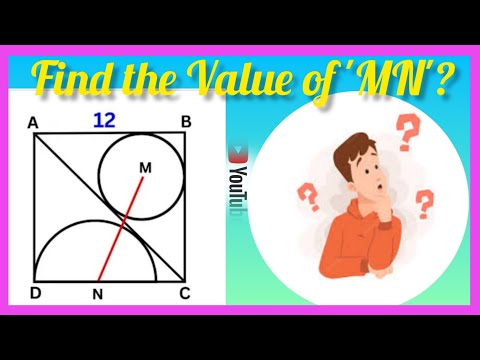 Find the Value of ' MN'? A Nice Geometry Problem,Matholympiad Question.