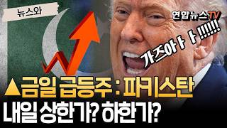 ▲금일 급등주 : 파키스탄…내일 상한가? 하한가? [뉴스와] / 연합뉴스TV(YonhapnewsTV)