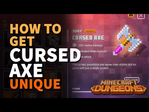 ZaFrostPet - Where to get Cursed Axe Minecraft Dungeons Unique Double Axe