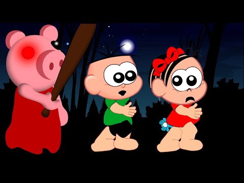 MÔNICA e CEBOLINHA na Casa Mal Assombrada da PIGGY ROBLOX