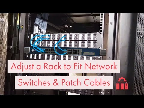 Adjust a Network Rack to Fit Cisco Switches and Patch Cables