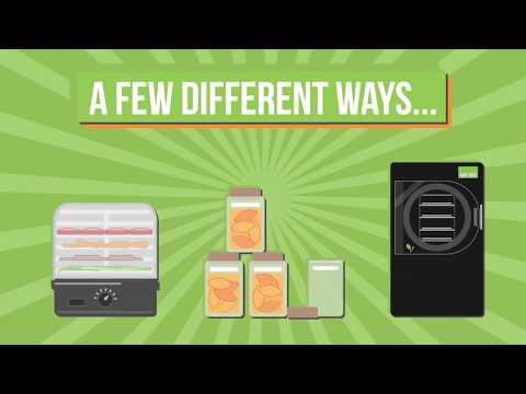 食品の保存方法は？ (What is the best way to preserve food?)