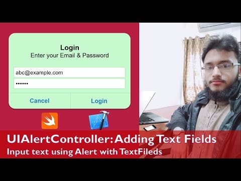 UIAlertController - Adding TextFields iOS | Xcode | Swift