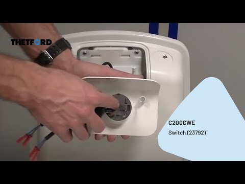 C200CWE | Switch (23792) replacement | Cassette toilet | THETFORD repair instructions