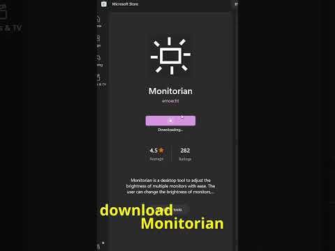 Change your monitor's brightness from your taskbar